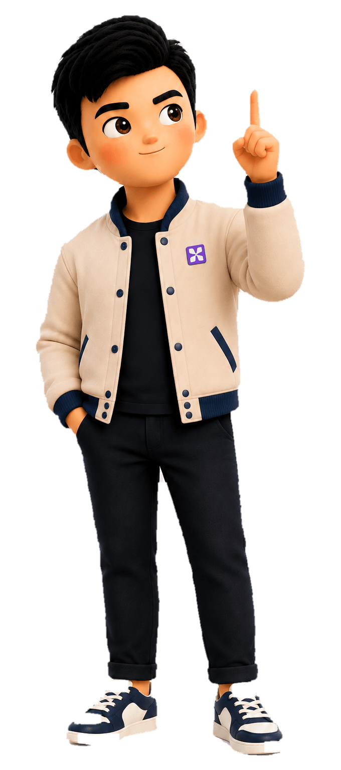 Kai pointing beside the campaign dashboard