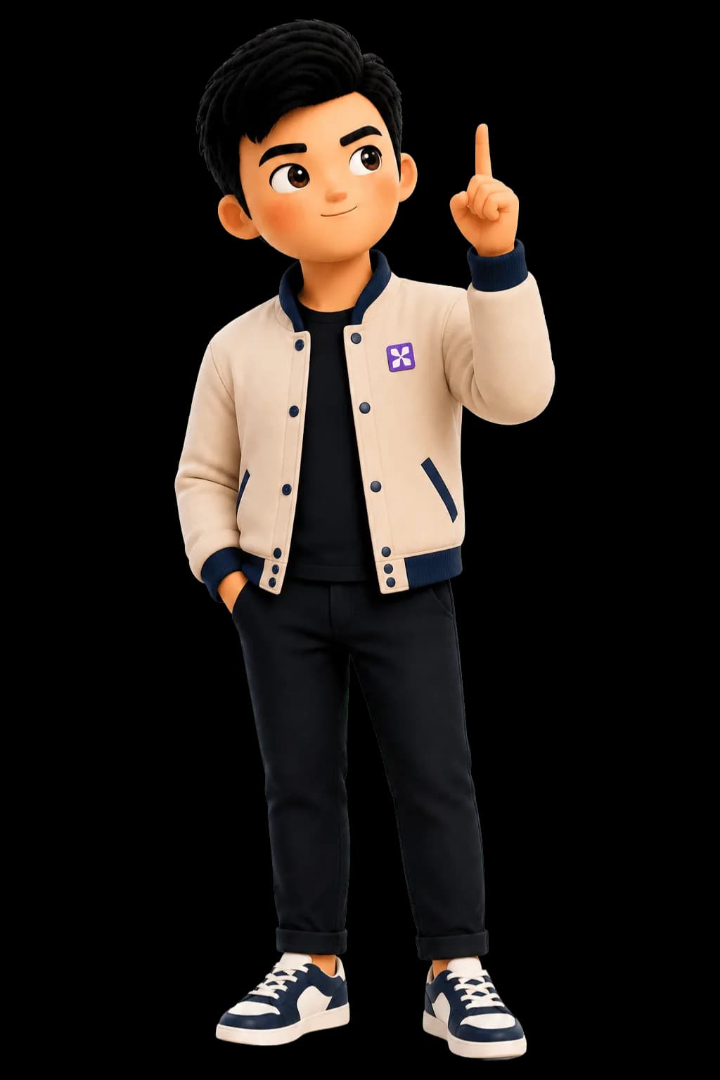 Kai pointing beside the campaign dashboard