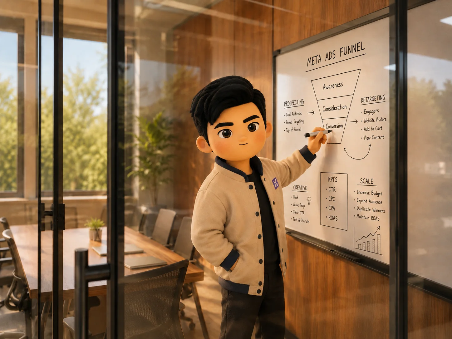 Kai planning paid social campaigns